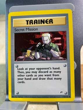 2000 Pokemon Gym Heroes Trainer Card: Secret Mission 118/132